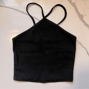 Black Zara crop top